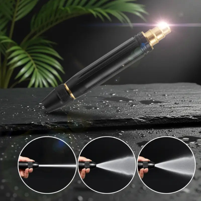 High-Pressure Water Spray Brass Nozzle for Car Garden Lawn Wash Hose Pipe 3/4 Nozzle