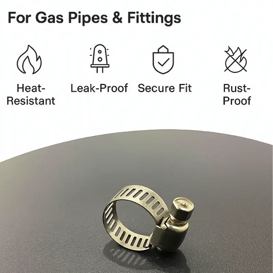 Gas Pipe Clamp Leak-Proof Stainless Steel