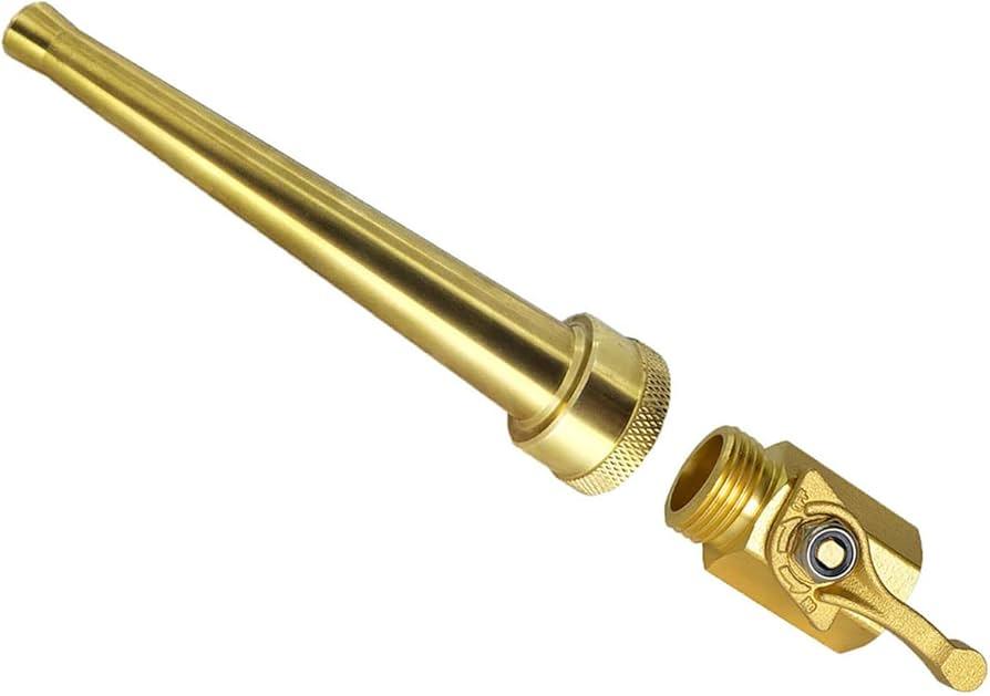Brass Garden Hose Nozzle ¾″ – Car & Lawn Wash