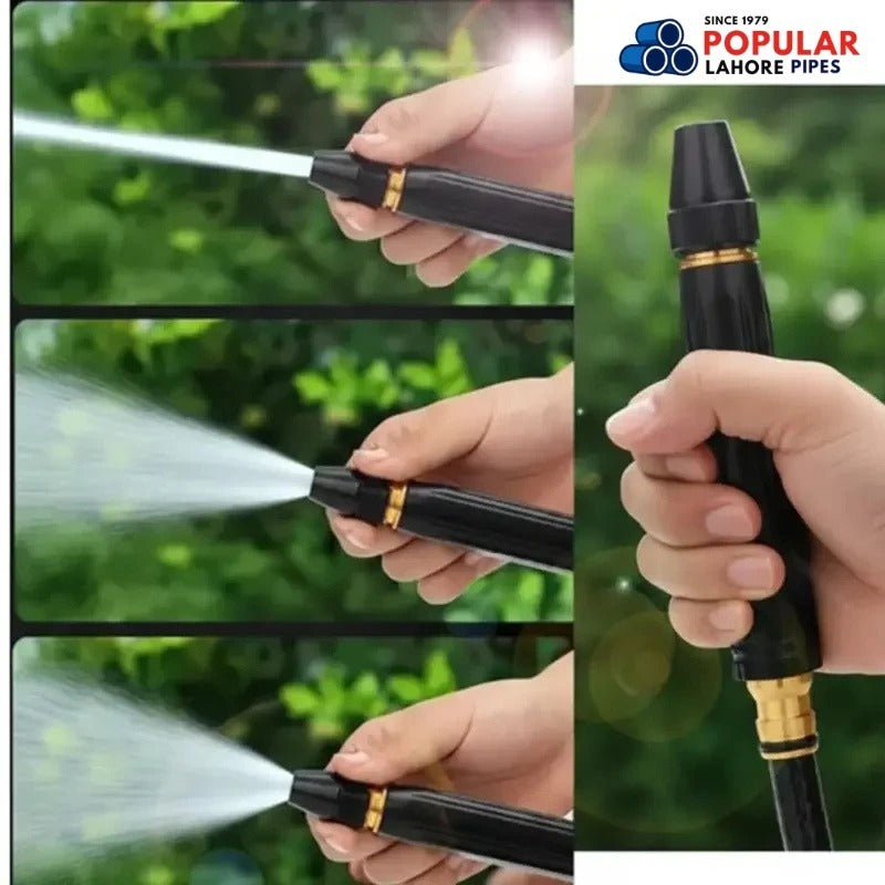 High-Pressure Brass Water Spray Nozzle – 3/4 Hose Pipe for Car, Garden & Lawn