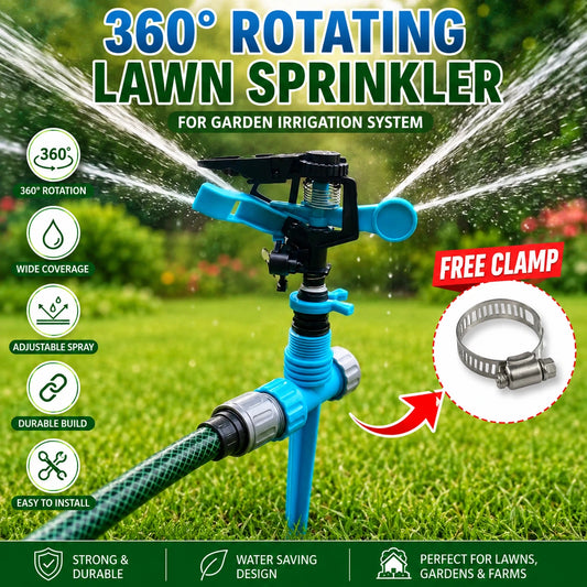 360° Rotating Lawn Sprinkler for Garden Irrigation System