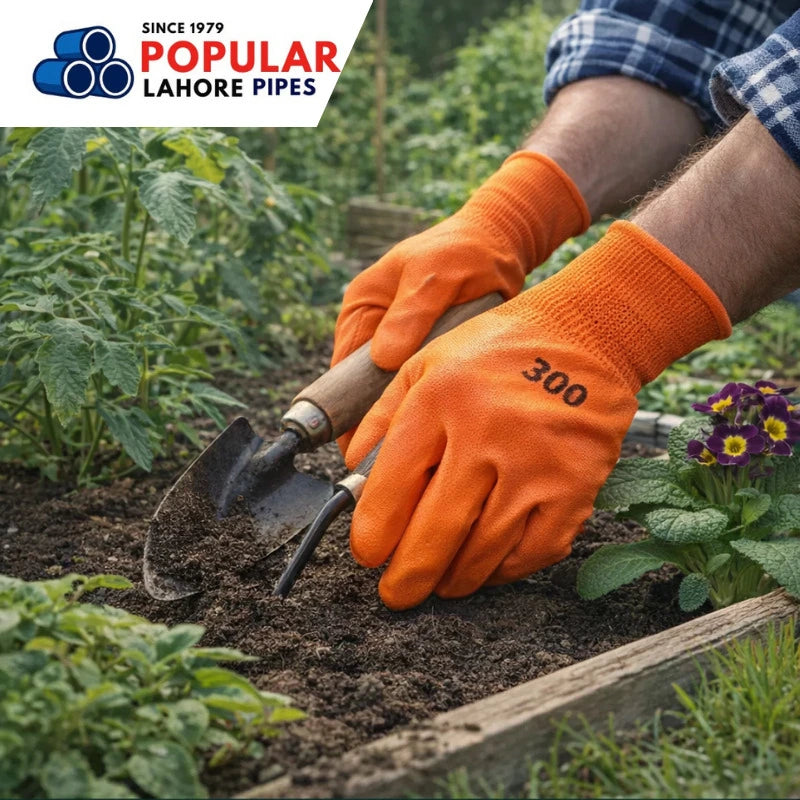 Orange Gardening Gloves | Utility Grip, Durable & Comfortable