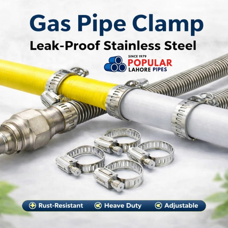Gas Pipe Clamp Leak-Proof Stainless Steel