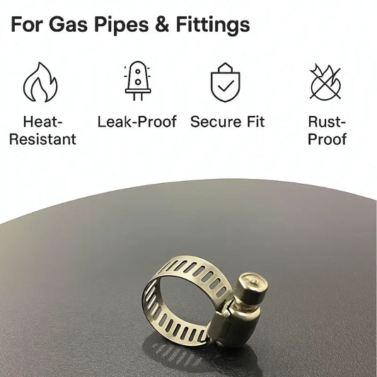 Gas Pipe Clamp Leak-Proof Stainless Steel