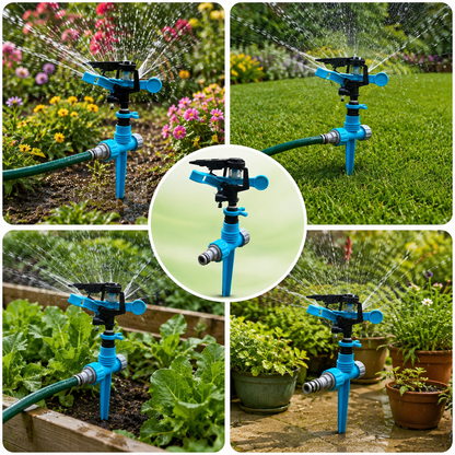 360° Rotating Lawn Sprinkler for Garden Irrigation System
