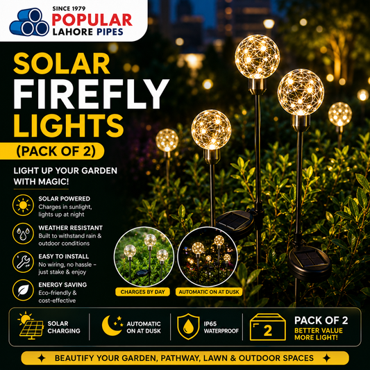 Solar Ball Reed Lamp (Pack of 2) – Warm LED Solar Garden Lights Outdoor Decoration
