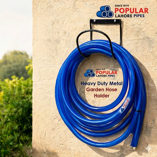 Heavy Duty Metal Garden Hose Holder – Wall Mount Water Hose Hanger | Solid Steel Outdoor Hose Organizer