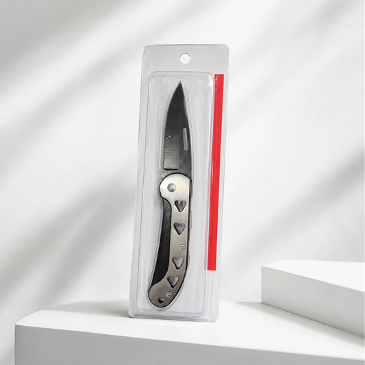 Folding Garden Cutter & Utility Knife - Matte Black Mini Cleaver | Multitask Tool