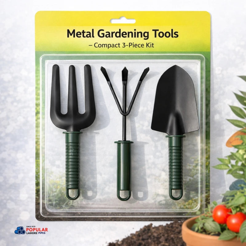 Metal Gardening Tools – Compact 3-Piece Kit