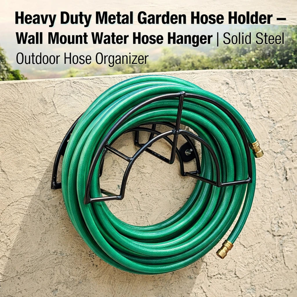 Heavy Duty Metal Garden Hose Holder